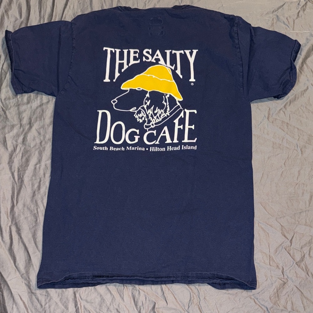 Navy Blue Salty Dog Short Sleeve Tshirt